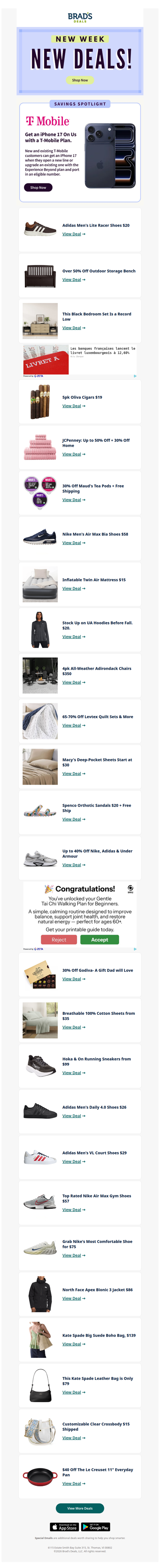 Don’t Miss These Brand New Deals