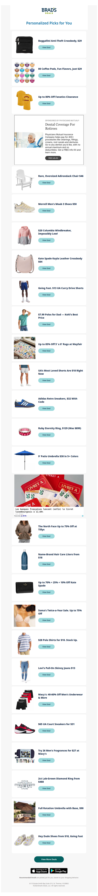 Saturday's Top Personalized Deals For You