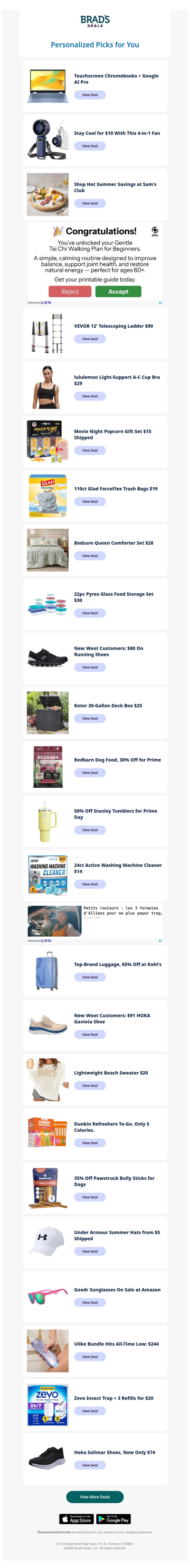 Wednesday's Top Personalized Deals For You