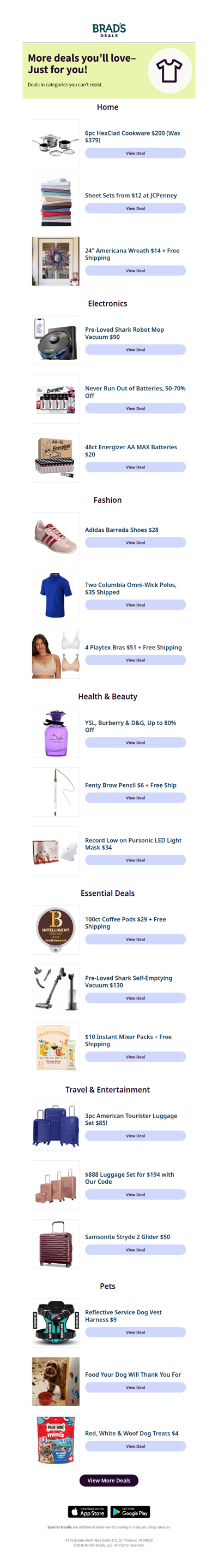 More Deals You’ll Love—Just for You!