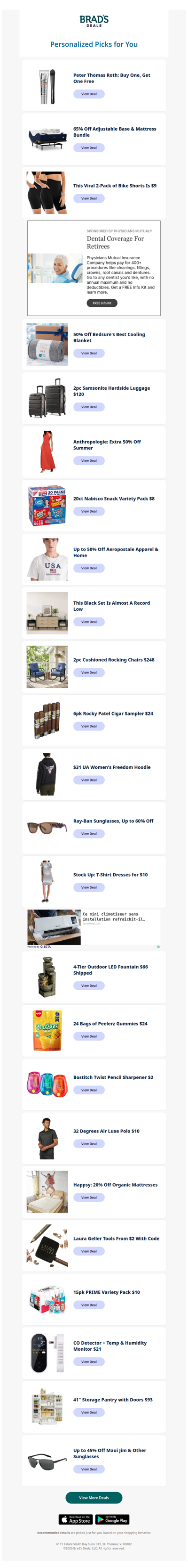 Tuesday's Top Personalized Deals For You