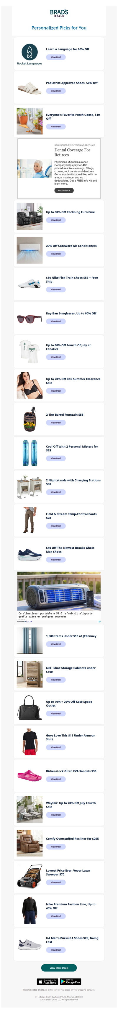 Wednesday's Top Personalized Deals For You