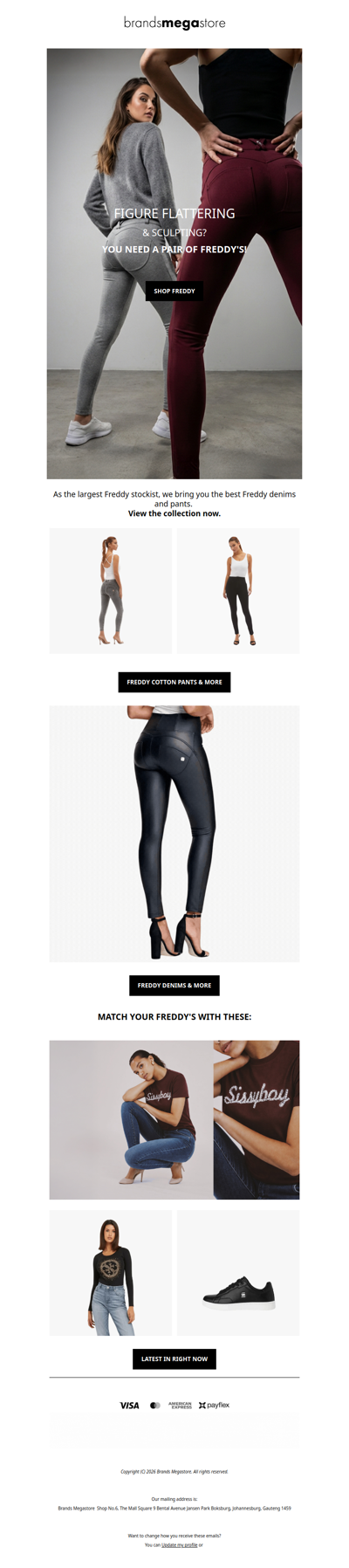 We're the largest stockist of Freddy denims! ❤️‍🔥👖