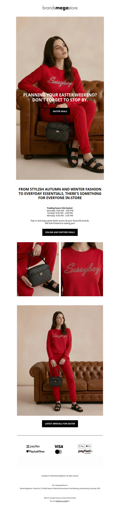 Easter Weekend Hours + In-Store Deals 🔥