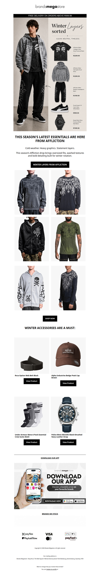 Here's some winter layers from Affliction