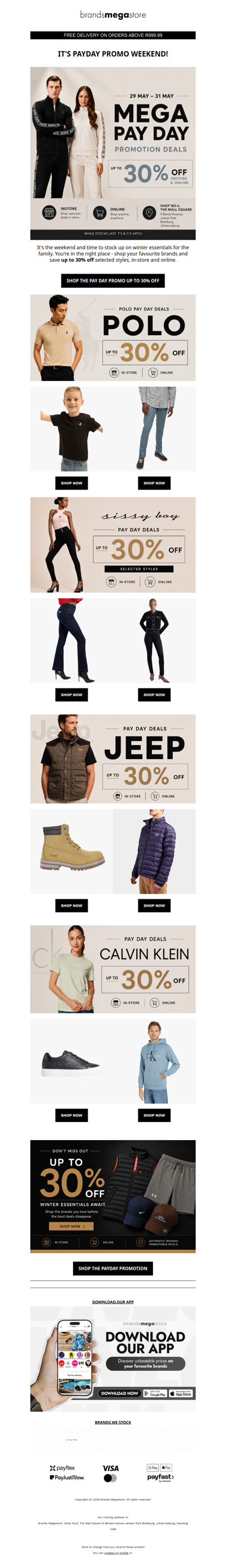 The Weekend Payday Promotion Is LIVE! Up to 30% OFF