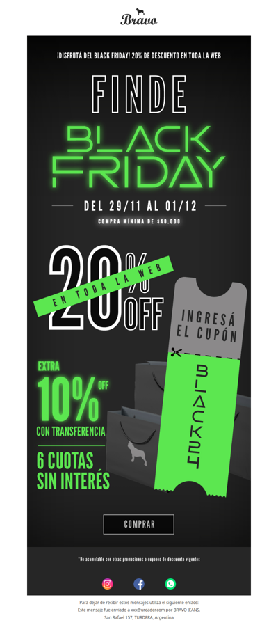 ¡Black Friday llegó! 🖤 20% EN TODO 💯💥