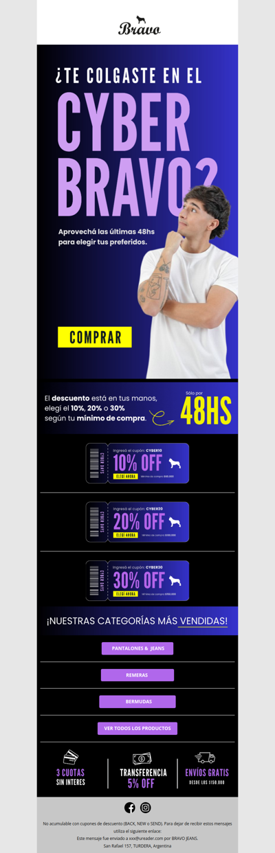 ¿Te dormiste en el CYBER BRAVO? No te preocupes... 😱