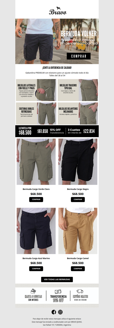 ¿Conoces la Bermuda Cargo Volker?