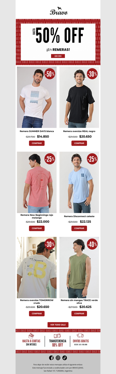 👕 Remeras desde $12.500