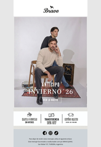 Primer adelanto de la temporada Otoño - Invierno '26