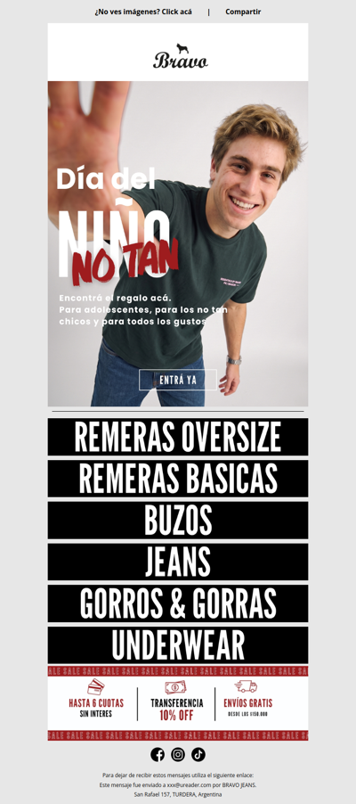 🎁 Día del Niño: comprá hoy y llegá a tiempo
