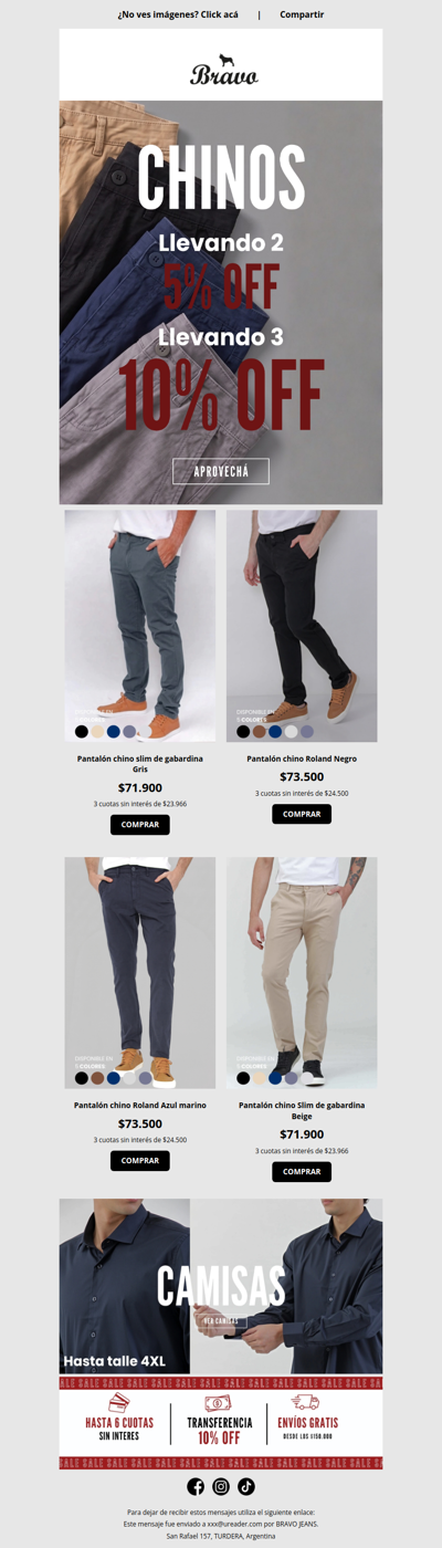 Llevate unos chinos y suma descuento 🔥