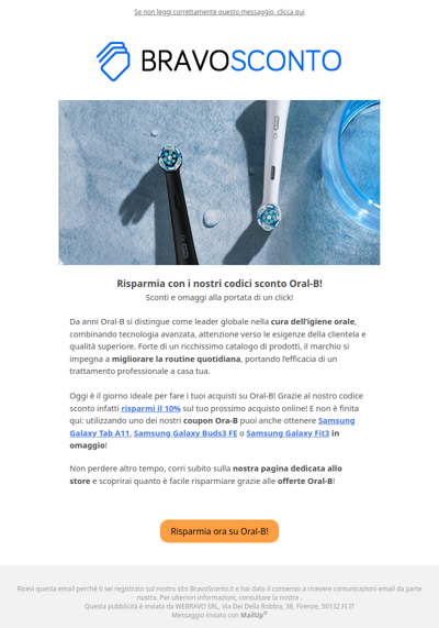 Risparmia con i nostri codici sconto Oral-B! 🤩