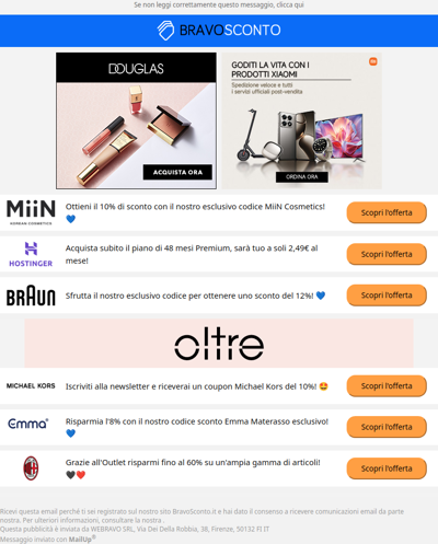 Risparmia con le nostre esclusive promozioni settimanali! 💙