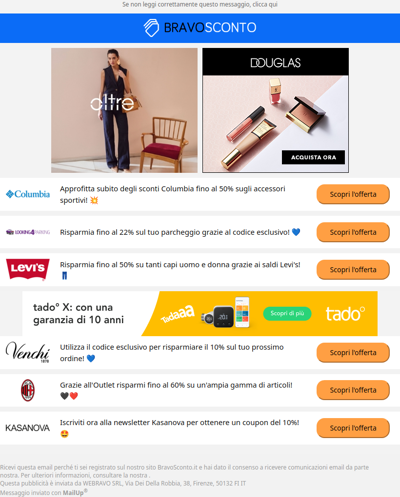 Approfitta delle nostre esclusive promozioni settimanali! 💙