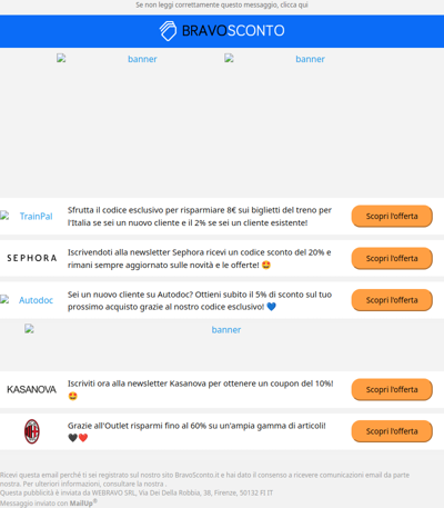 Approfitta delle nostre esclusive promozioni settimanali! 💙