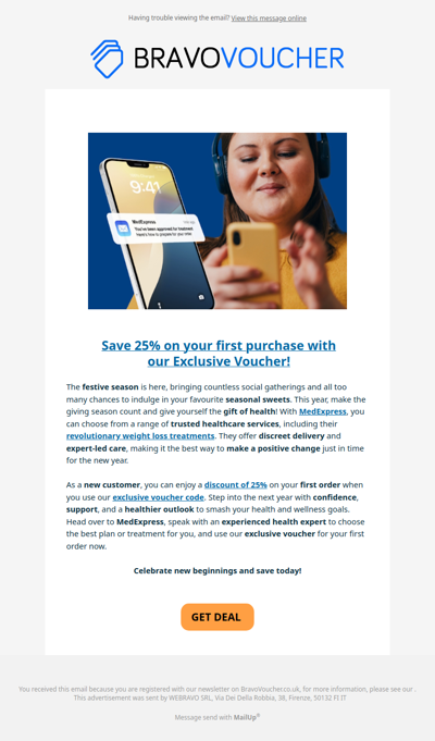 🩺🤩 New to MedExpress? Save 25% with our Exclusive Voucher this Festive season! ❄️🩺