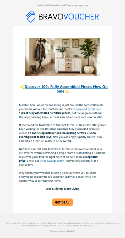 🙌🎉Less Building, More Living with Roseland Furniture! 🙌🎉