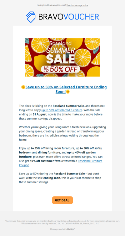 😎Last Chance: Roseland Summer Sale up to 50% off😎