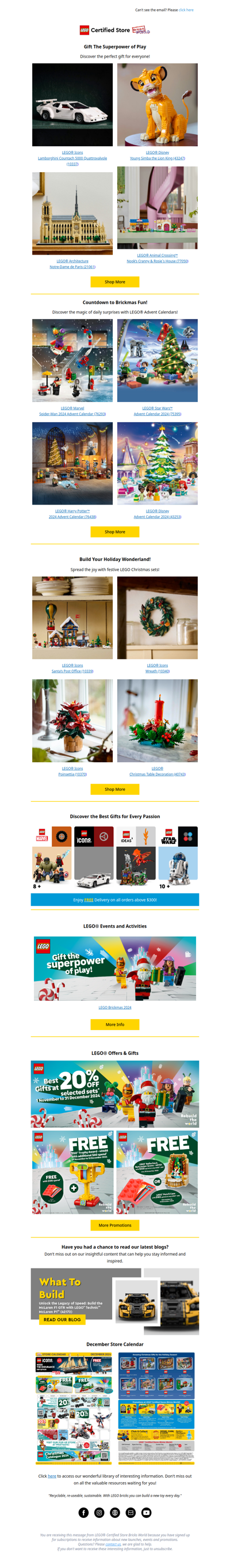 Make the Holidays Brighter with These LEGO® Sets!