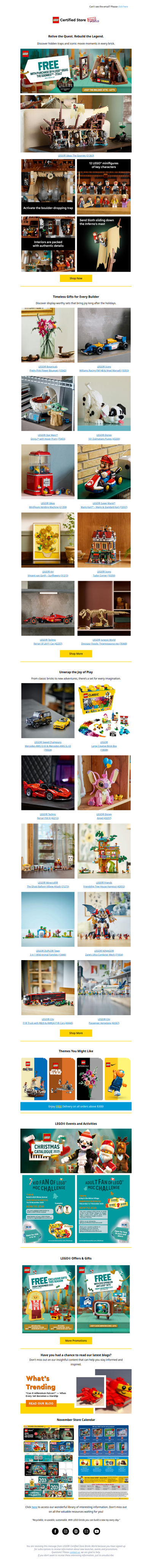 Spread Holiday Cheer and Creativity with These LEGO® Sets!