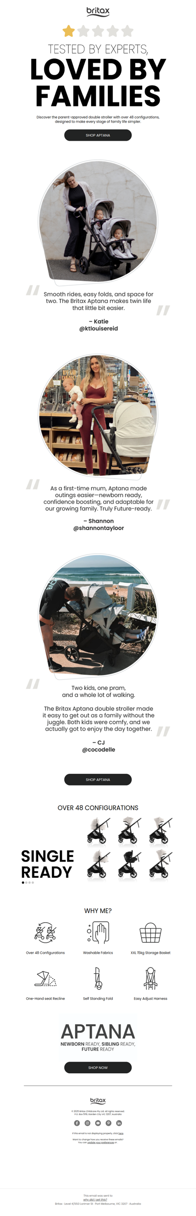 Parent-approved: the stroller that adapts to family life.