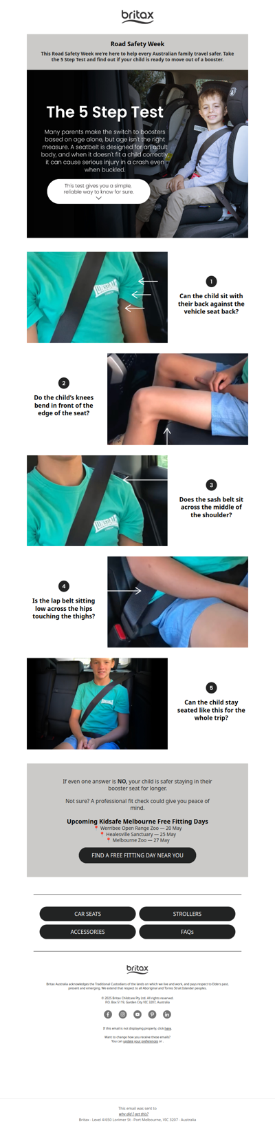 Road Safety Week | Does your child pass the 5 Step Test?