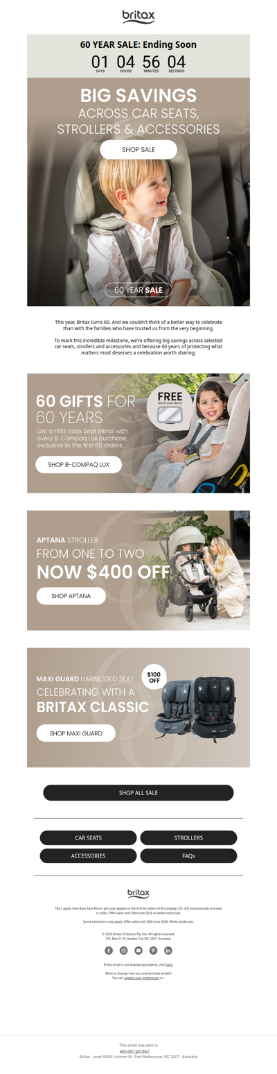 Don't miss out, 60th Birthday Sale ends soon!