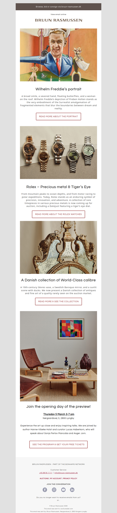 Freddie’s Surrealism // Rolex’ Tiger Eye // A Danish private collection