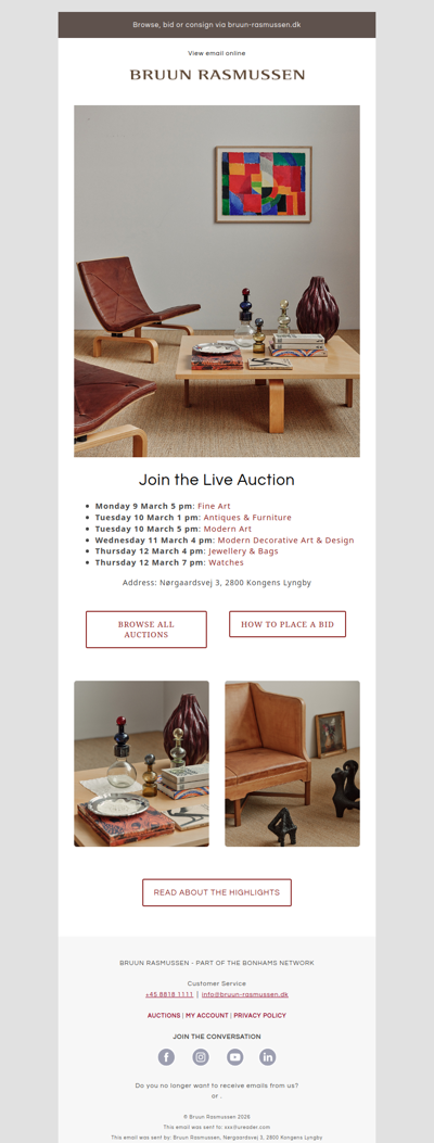 The Live Auction begins on Monday!