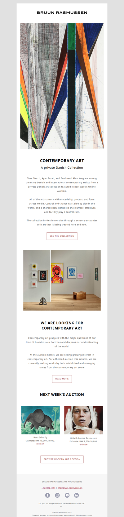 Bid on a private collection of contemporary art