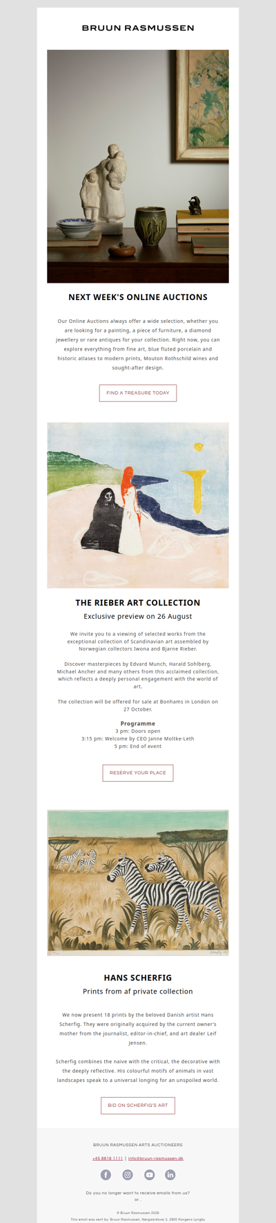 Browse the Online Auctions / Discover Rieber’s art collection / The beloved prints of Hans Scherfig