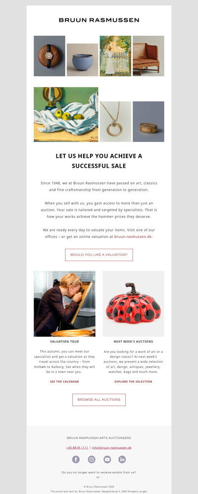 Sell at this autumn’s Live Auction