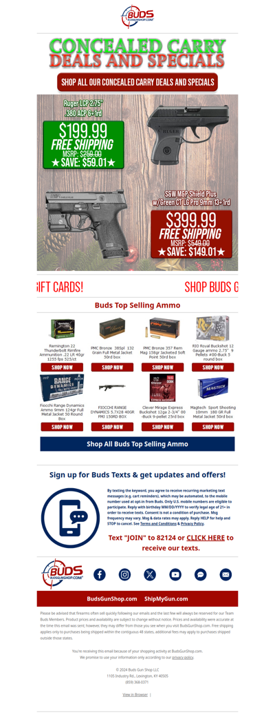 🎁Concealed Carry Deals & Specials!🎄