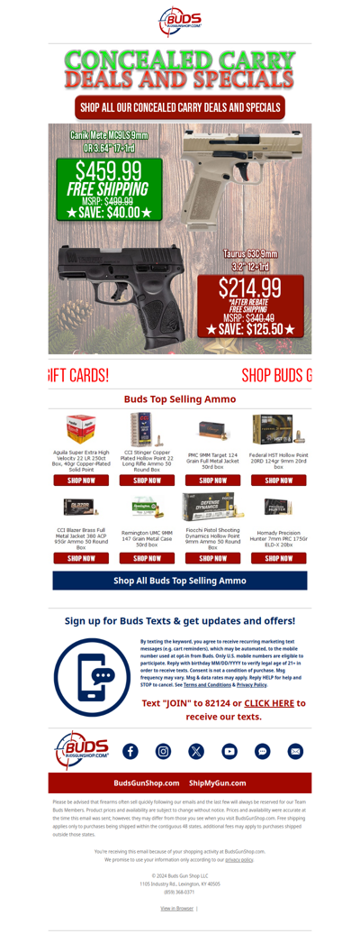 🎁Concealed Carry Deals & Specials!🎄