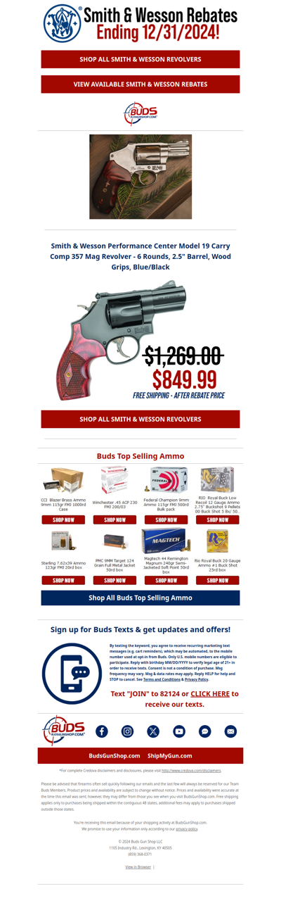 ⚠️LAST CHANCE: Rebate on S&W Revolvers!🚨