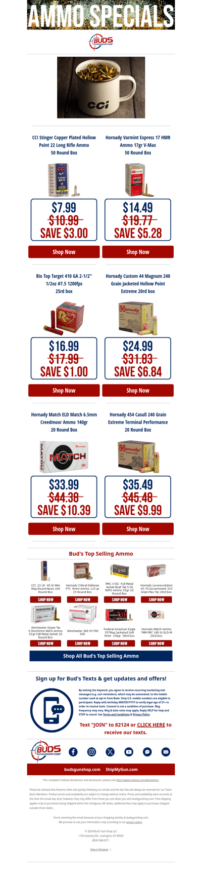 🎉New Year, New Ammo Specials from Bud's!🔥