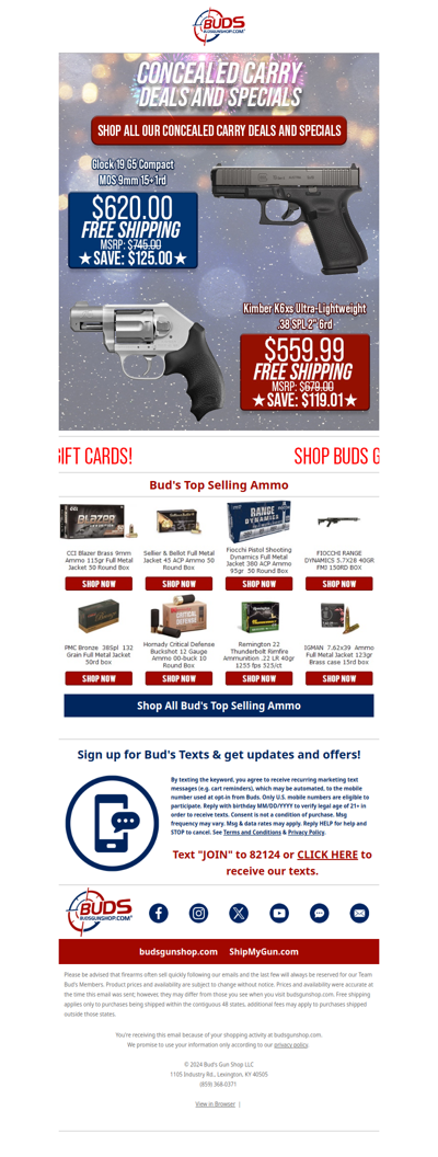 🎆Concealed Carry Deals & Specials!🎉