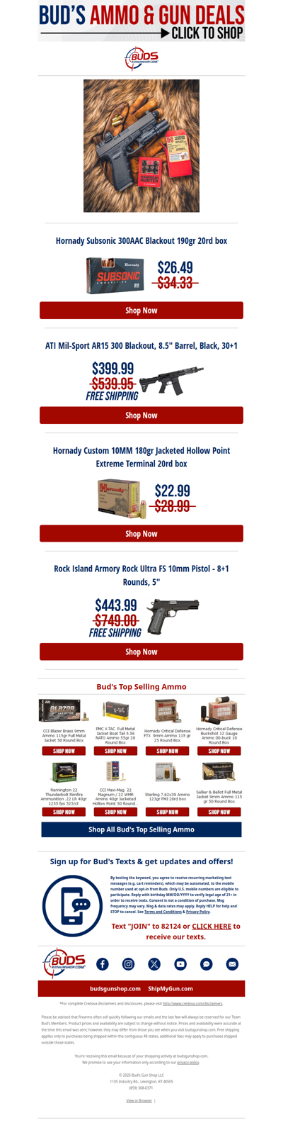 💥Hornady, ATI, Rock Island Armory and More!😎