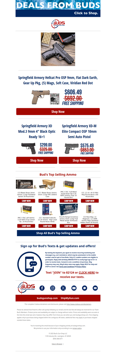 💥Savings on Springfield Armory HellCat Pro OSP, XD Mod.3 and More!😎