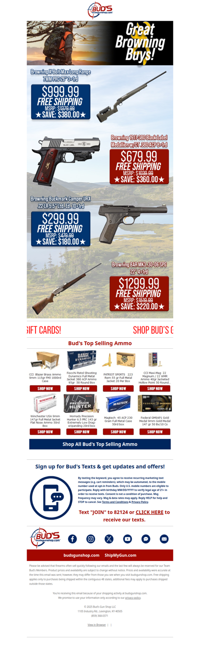 🦌Bud's Great Browning Buys!🦌