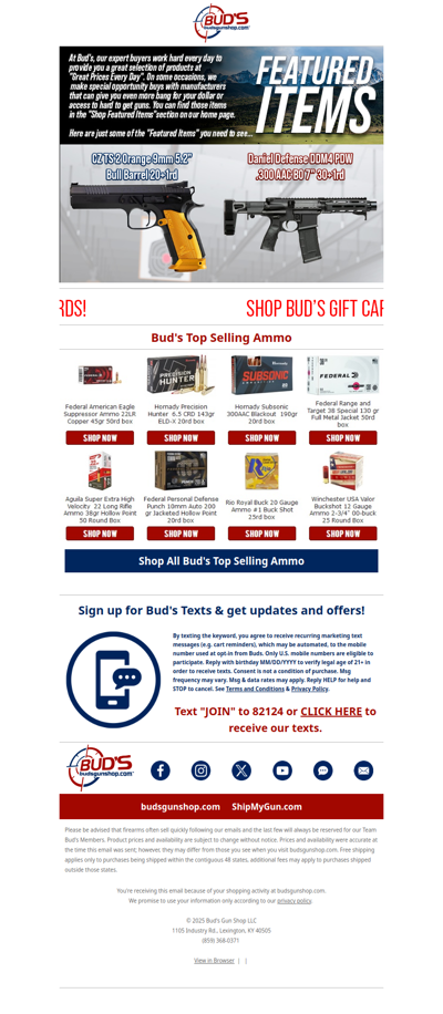 ❗Shop Bud's Featured Items❗