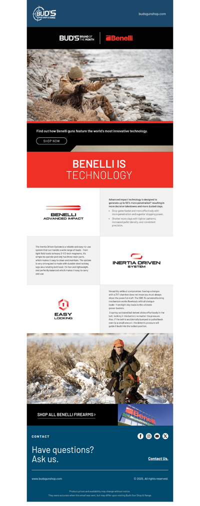 Benelli Takes the Spotlight
