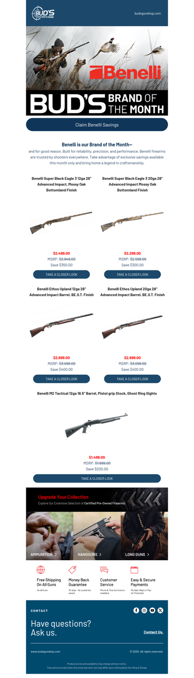 Benelli: Our Brand of the Month