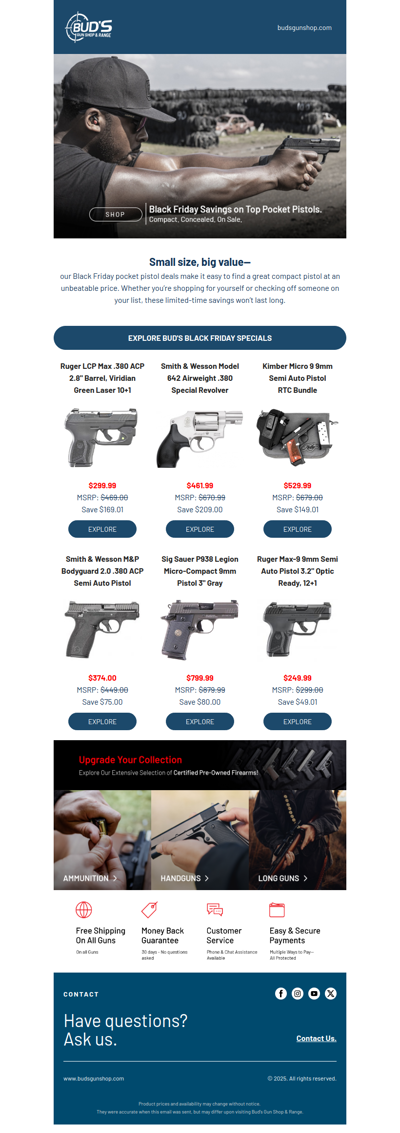 Small but Mighty — Pocket Pistols on Sale