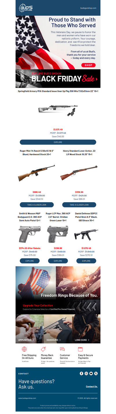 To Our Veterans — Thank You