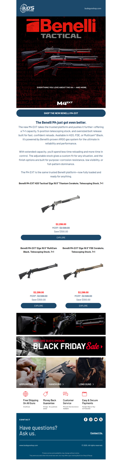 Benelli Drops New M4 EXT