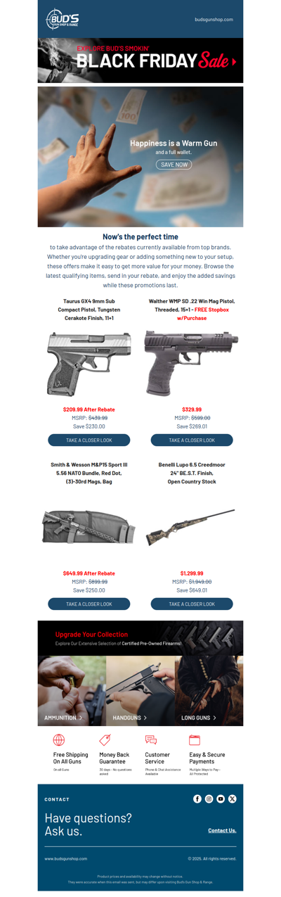 Save Big with Factory Rebates