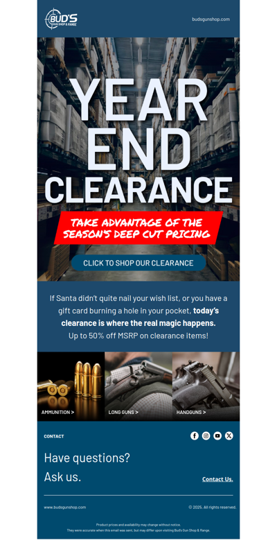 Santa May Be Clocked Out, But Bud's Never Quits